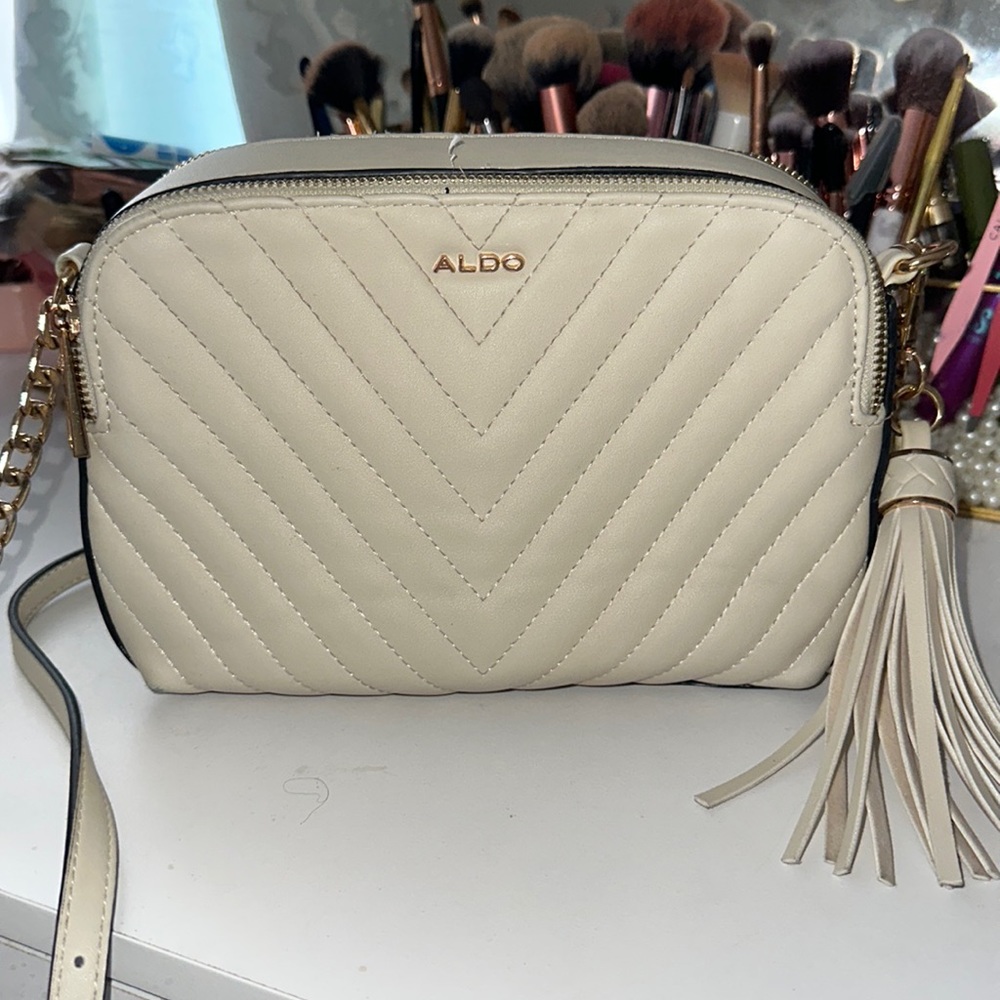 ALDO off white crossbody purse